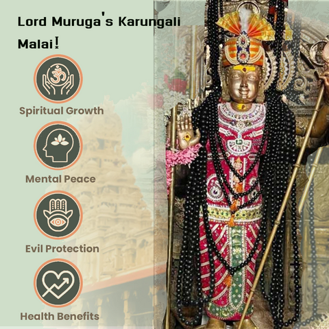 Karungali Malai 108-Beads & Karungali Malai Bracelet Combo with Govt. Certification