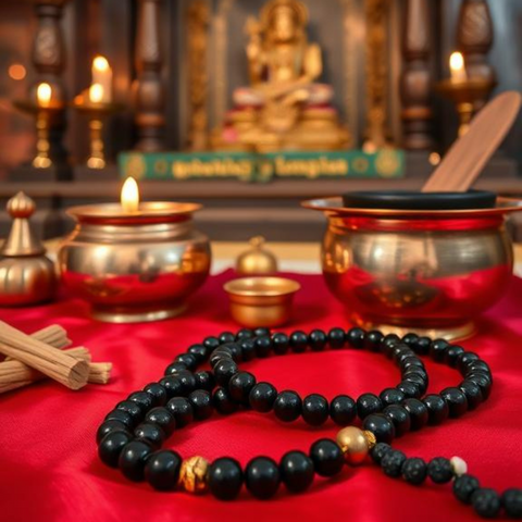 Karungali Malai 108-Beads & Karungali Malai Bracelet Combo with Govt. Certification