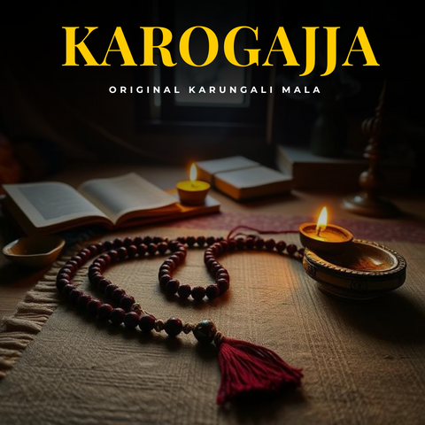 Karungali Malai 108-Beads & Karungali Malai Bracelet Combo with Govt. Certification