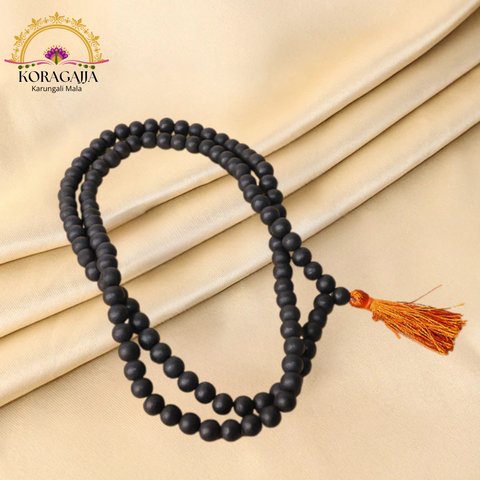 Karungali Malai 108-Beads & Karungali Malai Bracelet Combo with Govt. Certification